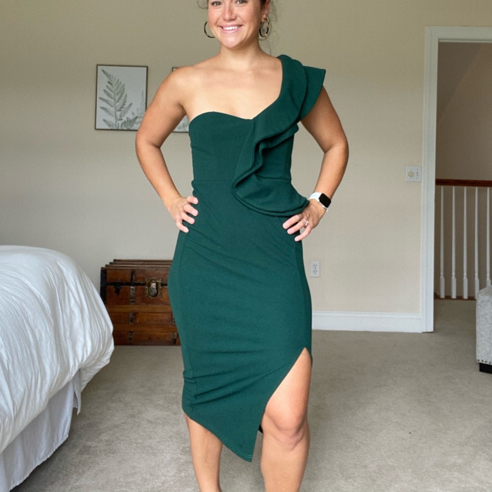 Evergreen Midi cocktail dress